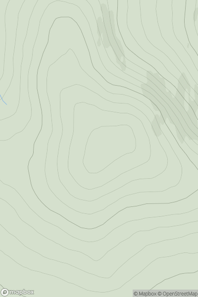 Thumbnail image for Tom Breac [Cairngorms] showing contour plot for surrounding peak